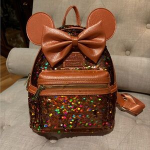 Disney Parks Orange Sequin Loungefly